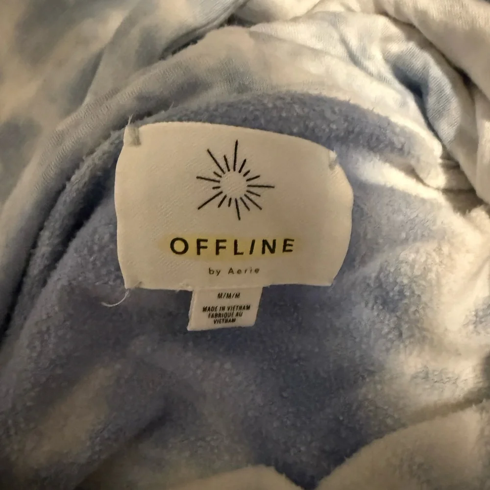 OFFLINE by Aerie Blue & White Tie-Dye Loungewear Set